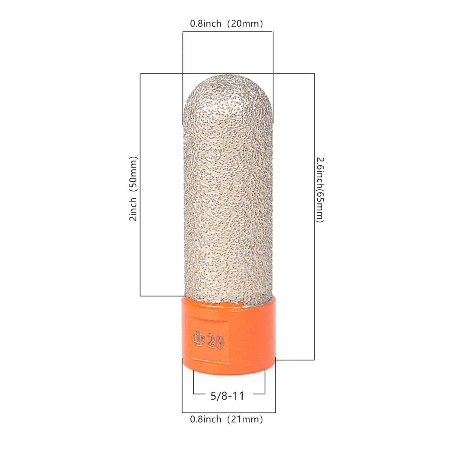 Diamant Fingerfräser 15 Mm Mit M14 Gewinde – Für Fliesen, Marmor, Granit, Lochvergrößerung