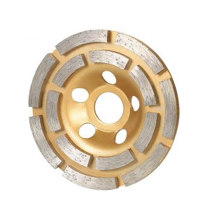 Wholesale Angle Grinder Diamond Blade - Double Row Diamond Grinding Wheel For Marble Granite Tile – Tranrich