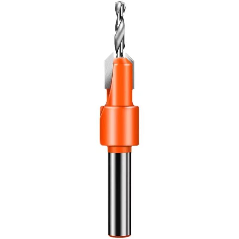 TCT Countersink drill bit high carbon steel straight shank 90 degrees chamfer crew hole for wood drilling