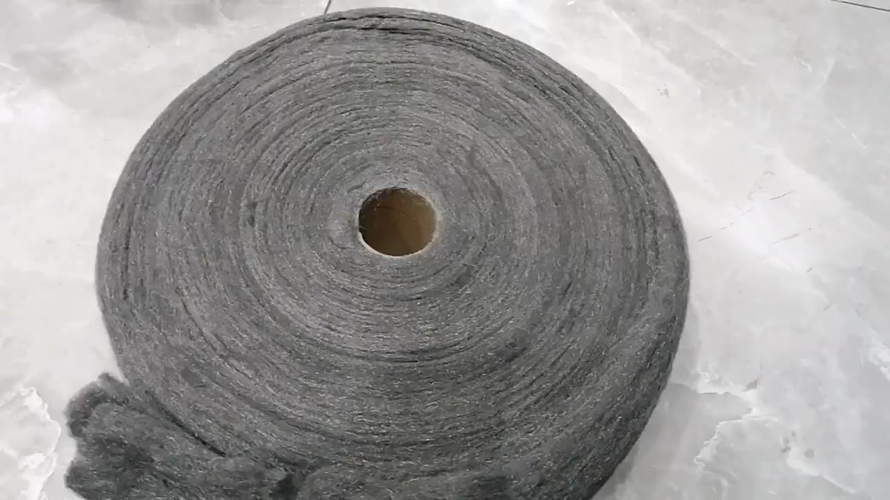 High definition 6 Wool Buffing Pad - Manufacturer customized 2 /2.2/ 2.5 kg big steel wire wool roll for polishing and grinding cleaning pad – Tranrich detail pictures