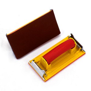 Hot sale Grit Sandpaper - Wholesale rectangle sandpaper holder sanding accessories polish tools – Tranrich